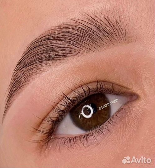 Коррекция бровей и окрашивание