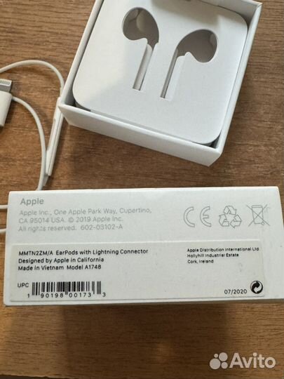 Наушники earpods проводные