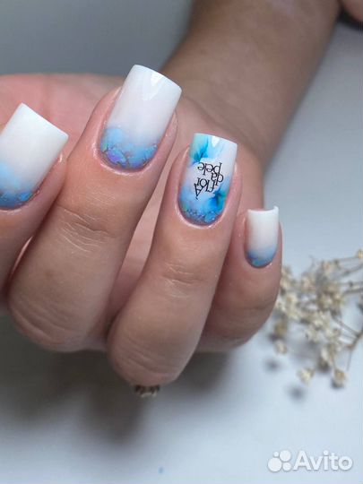 Аппаратный маникюр с покрытием, наращивание ногтей