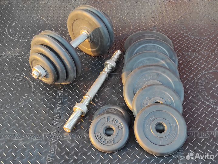 Гантели от 10кг до 83кг обрезиненные Новые