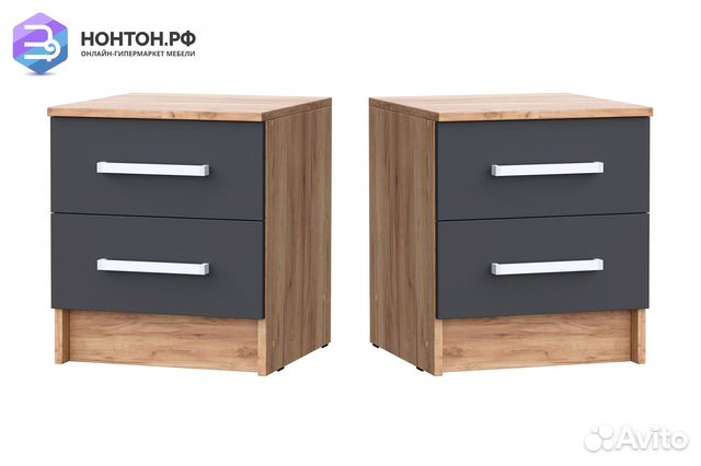 Комплект тумб Мартина графит / дуб крафт