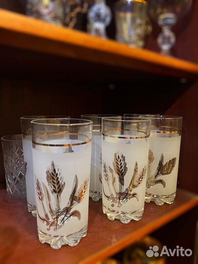Набор стаканов новые 6 шт