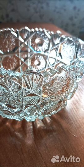 Хрустальный салатник, конфетница, салатница СССР