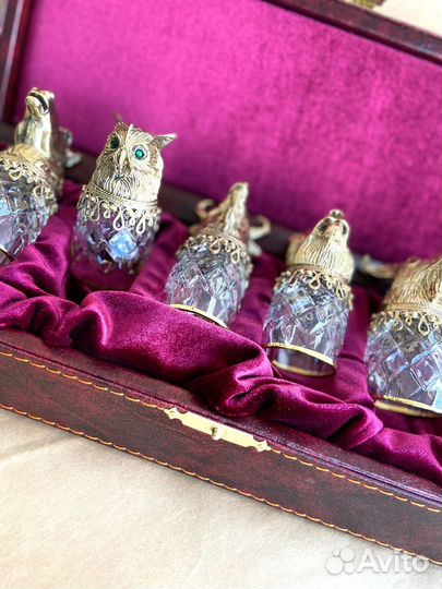 Хрустальные стопки перевертышы