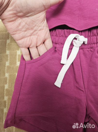 Костюм на девочку футболка с шортами 92-98 Новый