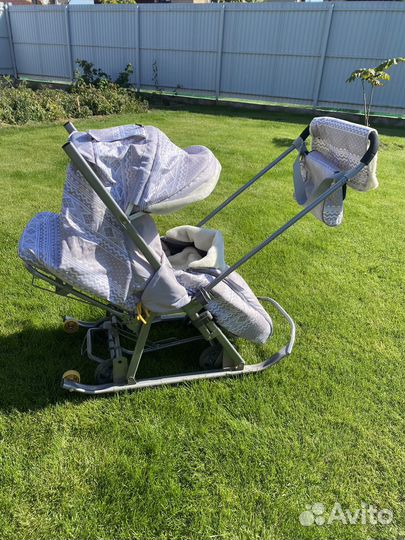 Детские санки коляска galaxy
