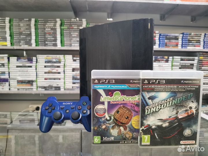 Ps3 SS 500 gb Ridge Racer, LittleBigPlanet 2