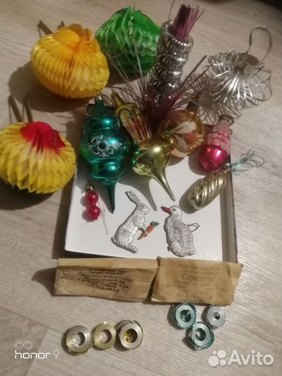 Советские Елочные игрушки СССР одним лотом