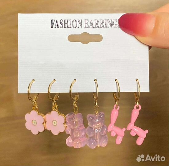 Серьги набор