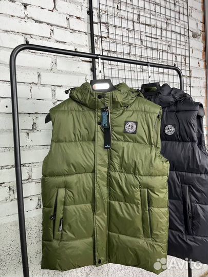 Жилетка stone island мужская осенняя