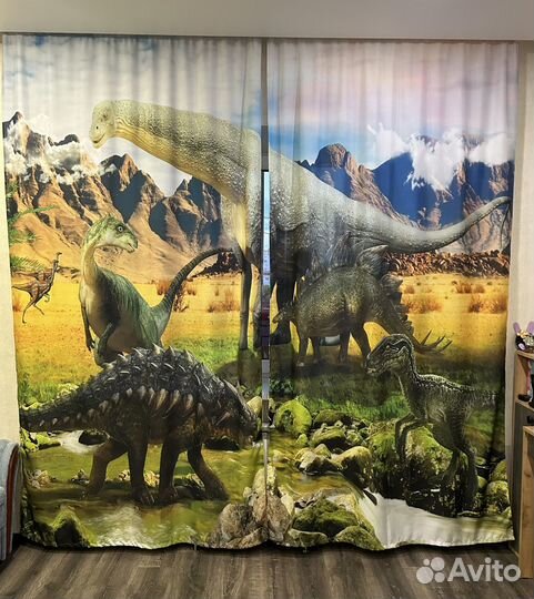 Фотошторы динозавры