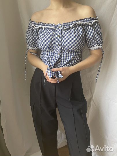 Баварская блузка коттеджкор