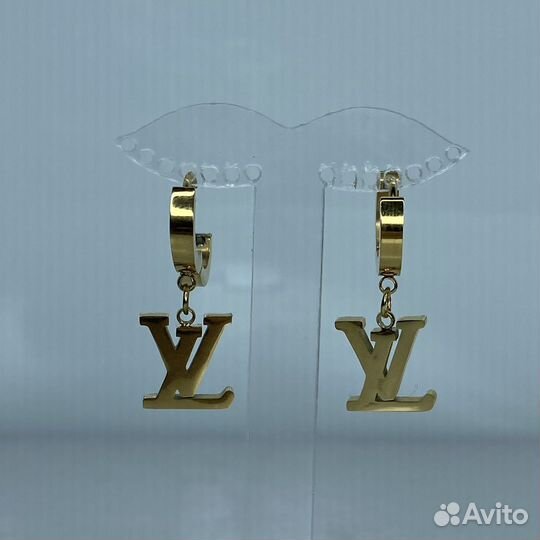 Серьги louis vuitton