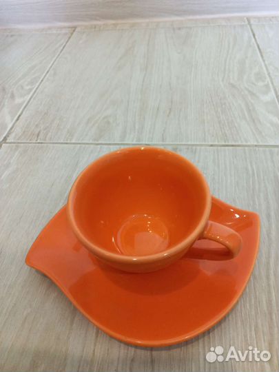 Чайная пара кермика чашка и блюдце