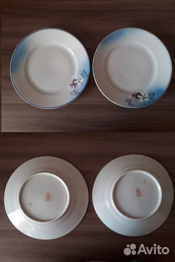 Соусник, салатница, 2 блюда, тарелки, Дулево, 1937