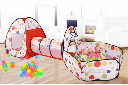 Домик палатка детская сухой бассейн новый 3 в 1 кр