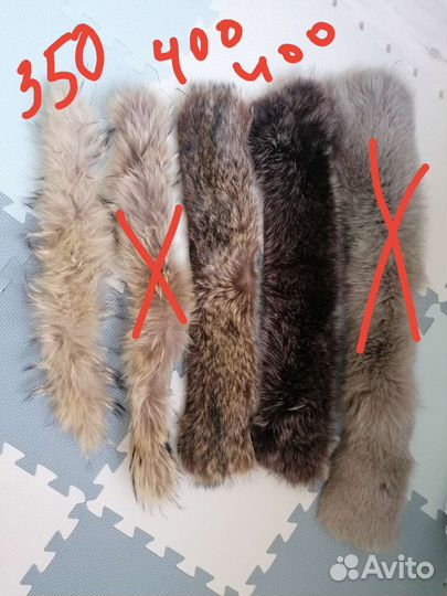 Опушка натуральный мех на Воротник или капюшон