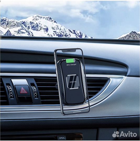 Держатель для телефона с беспроводной зарядкой