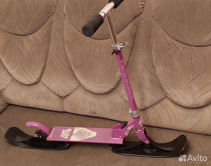 Самокат снегокат детский