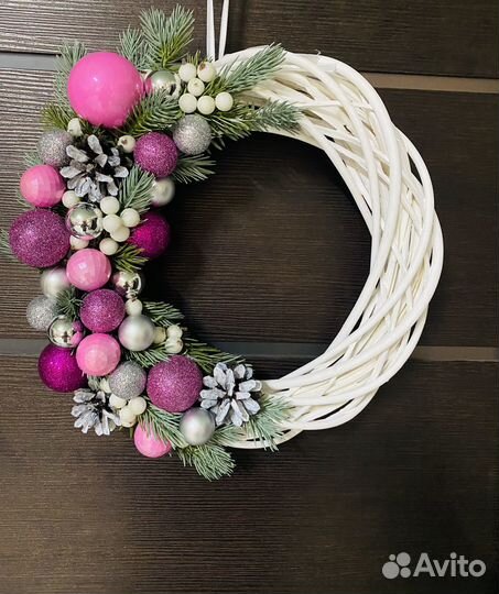 Новогодний венок на дверь