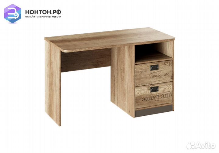 Письменный стол Пилигрим дуб каньон светлый / фон