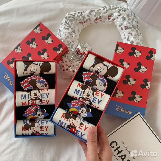 Носки с Микки Маусом смурфиками the north face