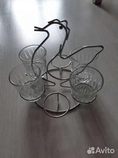 4 Стопки на подставке СССР