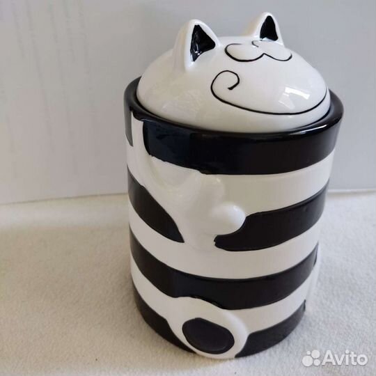 Кот символ 2023 Кружка керамич декоратив с крышкой