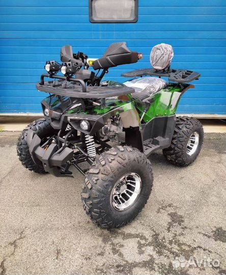 Детский квадроцикл Yamaha Aerox 125 зеленый камо