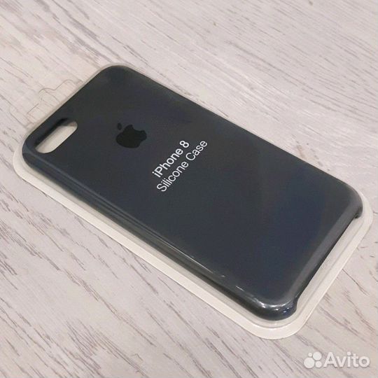 Силиконовый чехол на iPhone 7 / 8 тёмно-серый