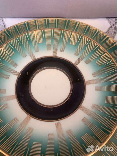 Коллекционная чайная тройка фарфор Германия