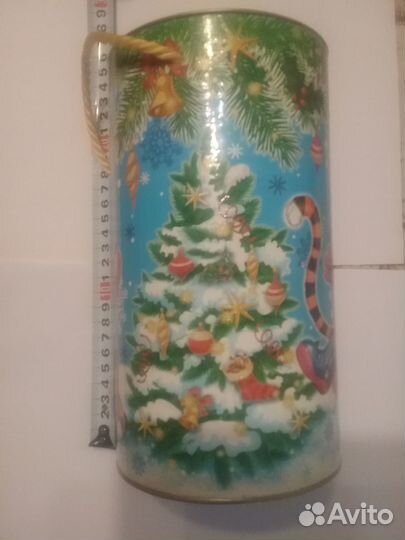 Тубус для новогоднего подарка