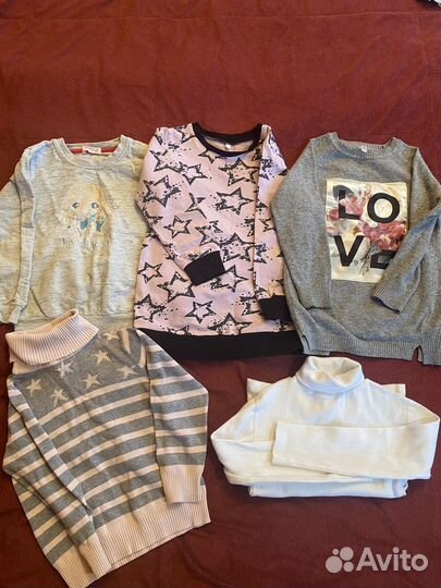 Одежда на девочку 4-5 лет пакетом