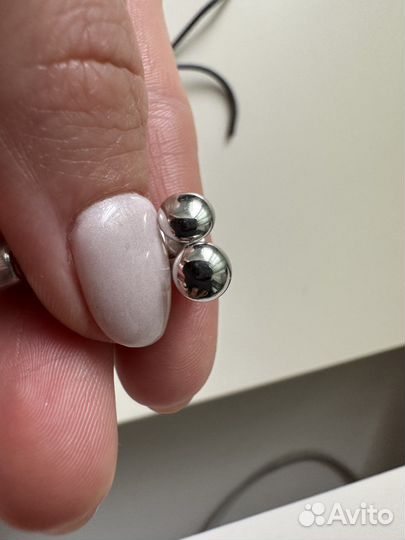 Новые пусеты Серебро 925 глянец