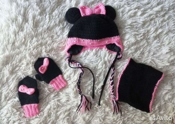 Комплект шапка, шарф