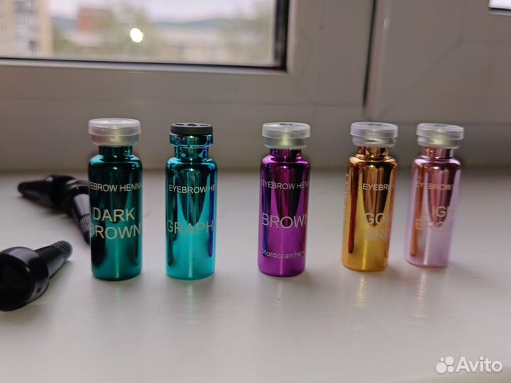 Хна для бровей ekko beauty набор