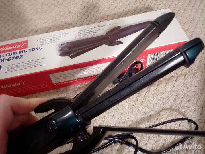 Плойка тройная для волос