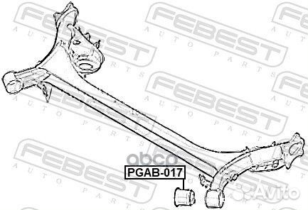 Сайлентблок задней балки pgab-017 pgab-017 Febest