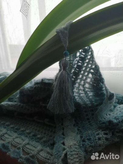 Бактус Вязаный шаль ручная работа
