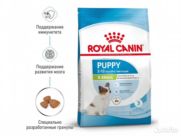 Корм Royal Canin д/щенков миниатюрных пород 1,5 кг