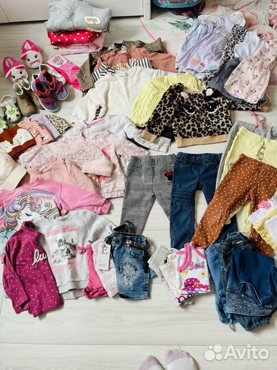 Большой пакет вещей для девочки