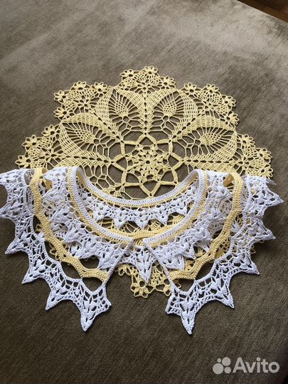 Вязаные воротнички