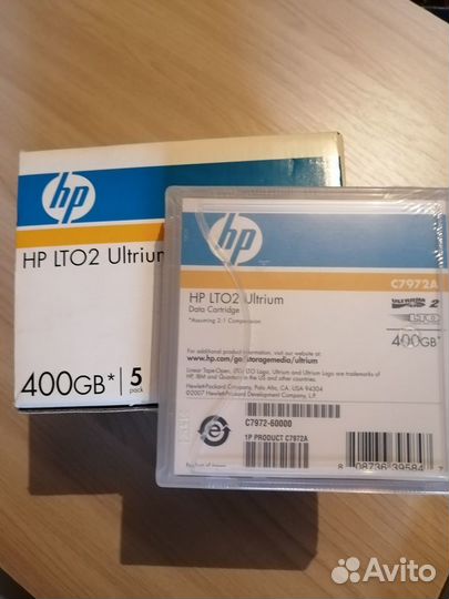 Ленточный картридж 400GB HP Ultrium LTO2 (C7972A)