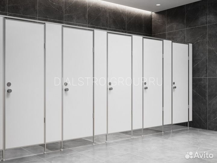 Сантехнические перегородки туалетные и душевые