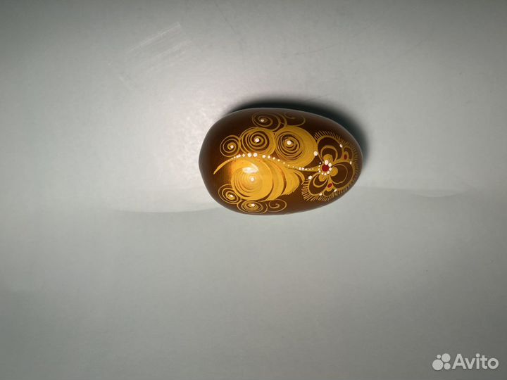 Яйцо Пасхальное деревянное на подставке