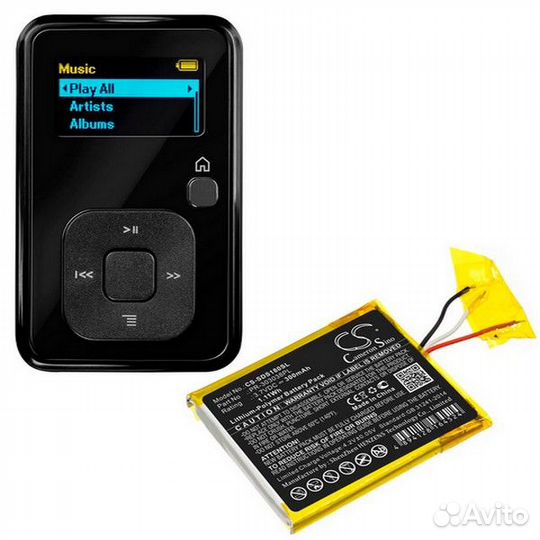 Аккумулятор для sandisk Sansa Clip Zip