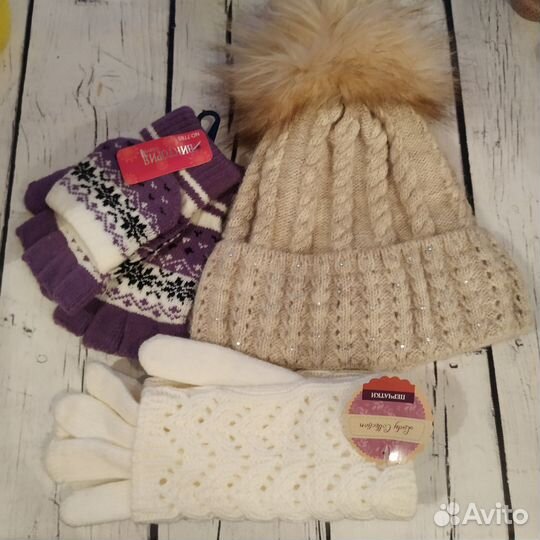 Шапка и перчатки