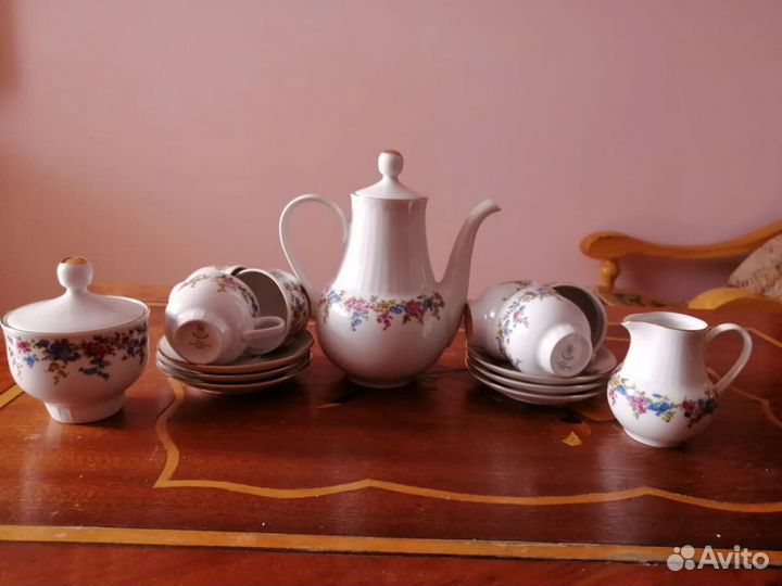 Кофейный сервиз гдр Хённеберг Порцеллан