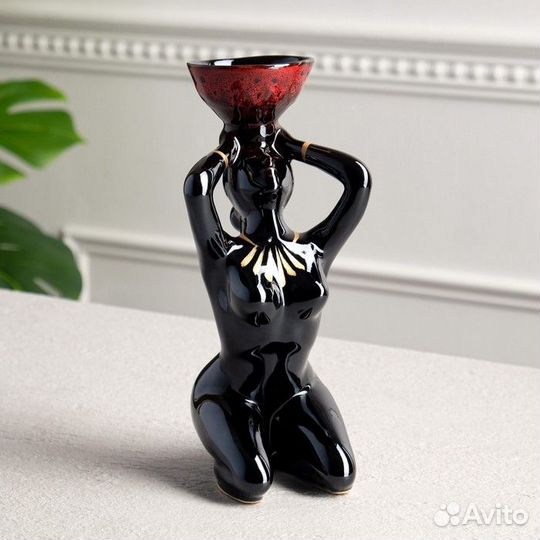 Керамический подсвечник