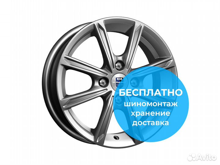 R14 4x98 5J ET35 D58,5 K&K Флэш (кс698) дарк плати